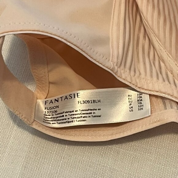 NWT Fantasie Fusion Full Cup Side Support Bra in Blush Size 32K - Picture 4 of 6